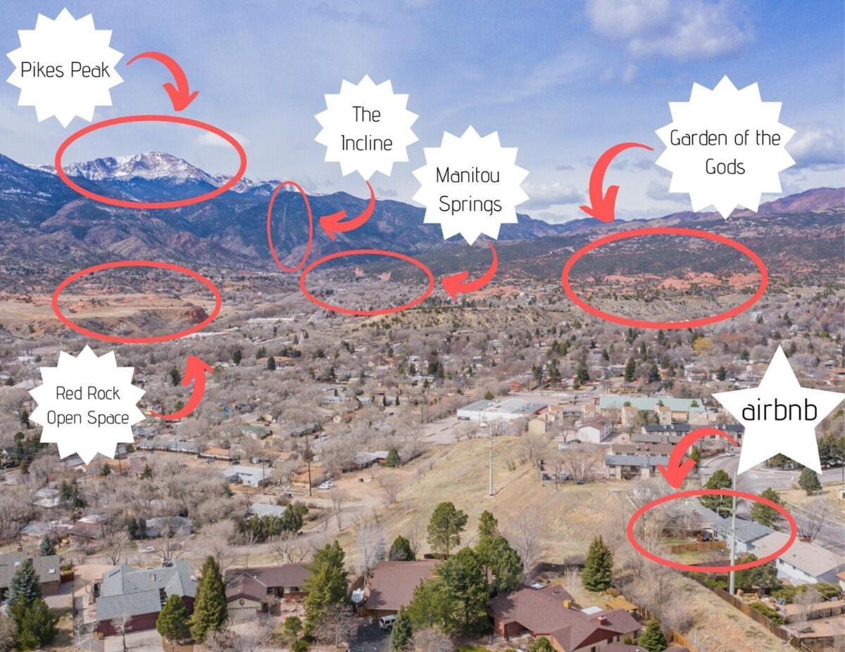 Kings Overlook Hot Tub W Pikes Peak Views Colorado Springs Eksteriør bilde